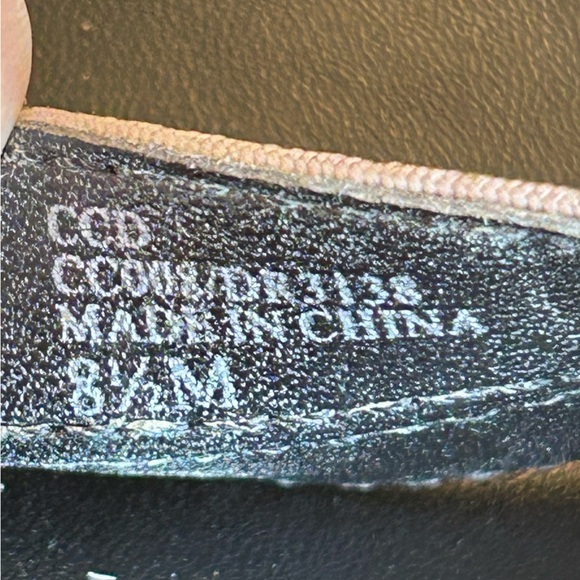 Charles David Metallic Gray Elastic Strap High Heel Wedge Sandals - Picture 8 of 10